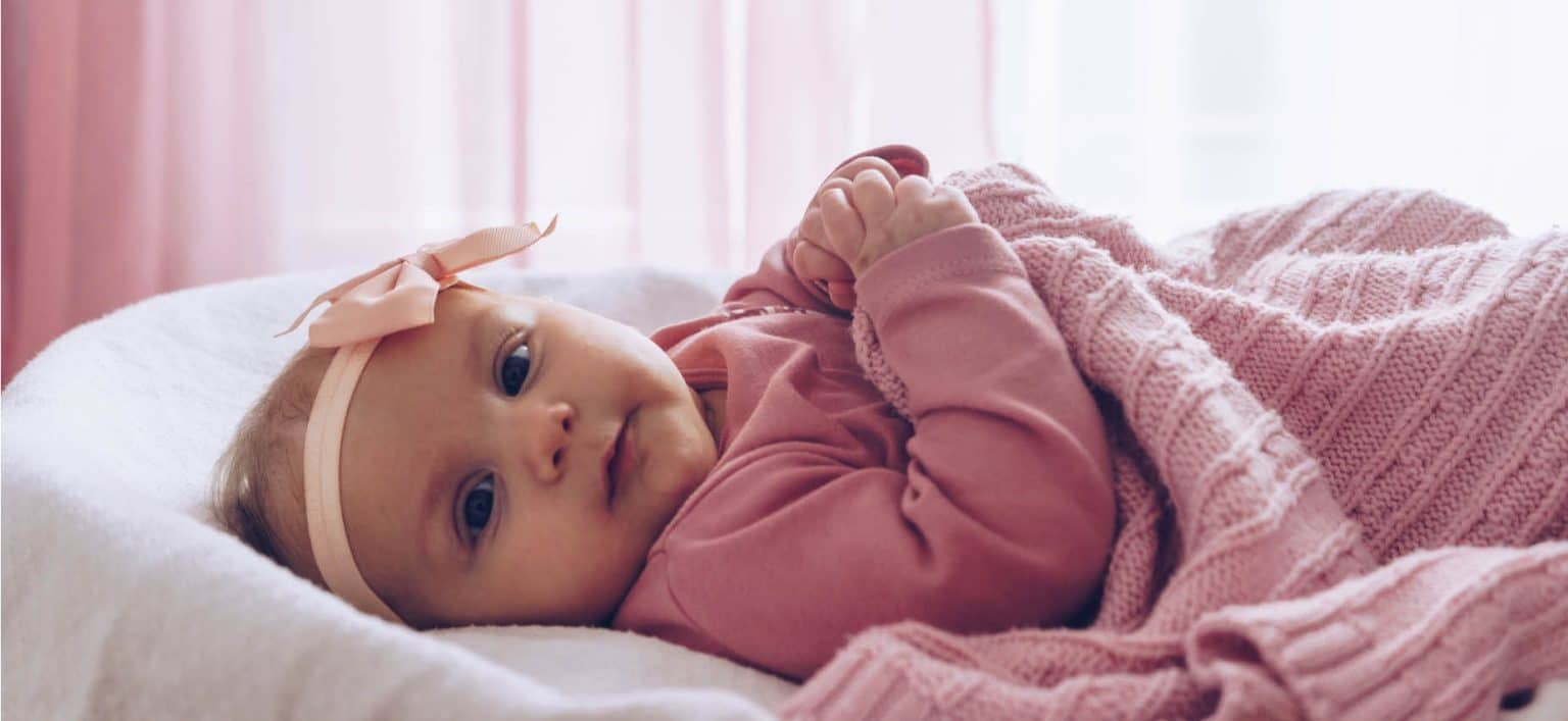 Baby in bassinet