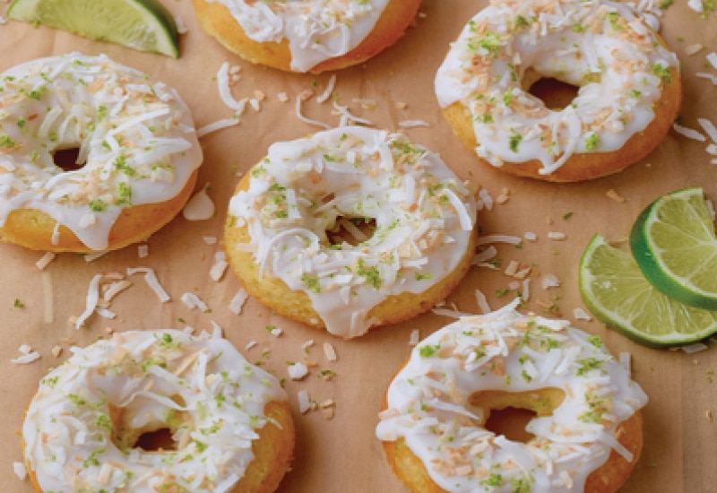 Hood Key Lime Coconut Donuts