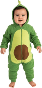 Avocado Fleece Baby Bunting Costume